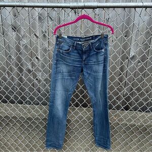 Madewell Rivet and Thread Slim Selvedge Jeans Size 28